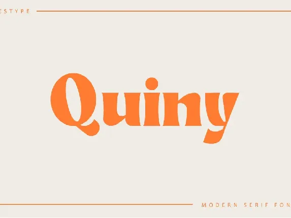 Quiny Typeface font