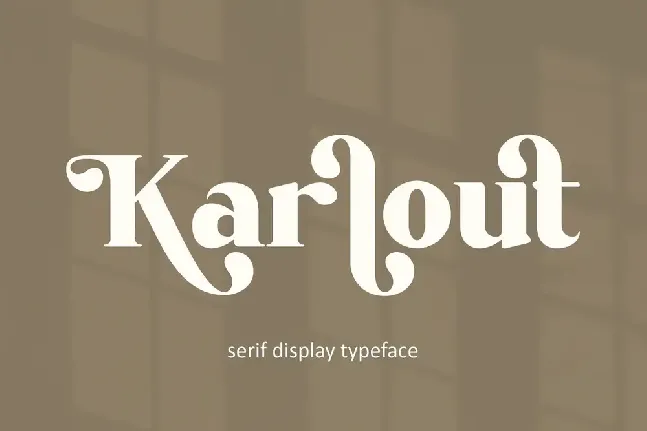 Karlout font