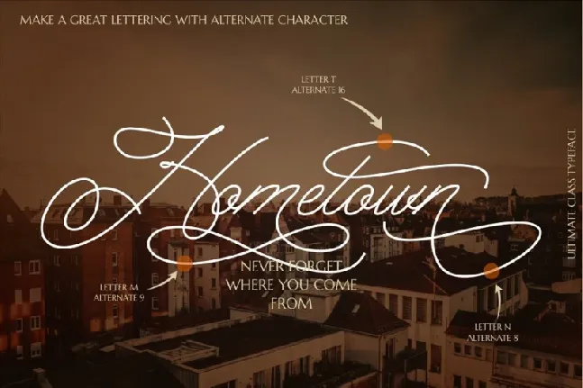 The Ultimate Class Script font