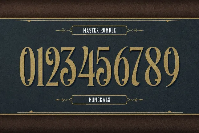 Master Rumble font