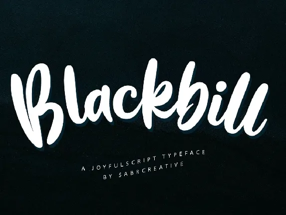 Blackbill font