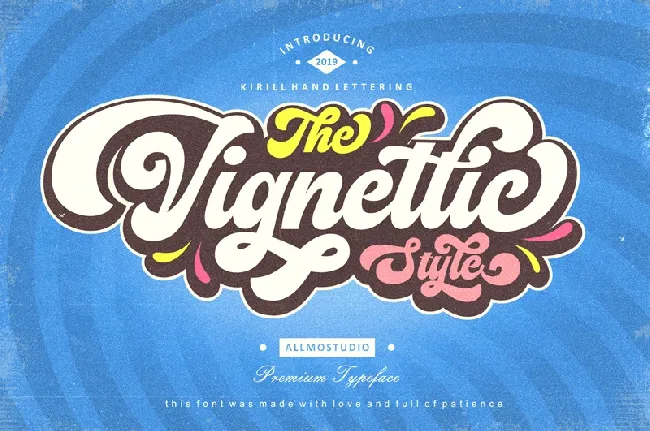 Vignettic font