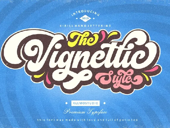 Vignettic font