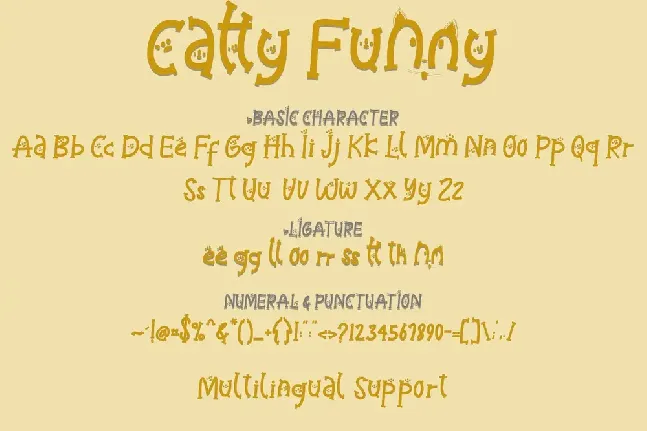 Catty Funny font