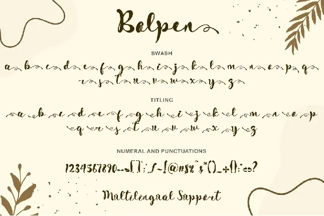 Bolpen font