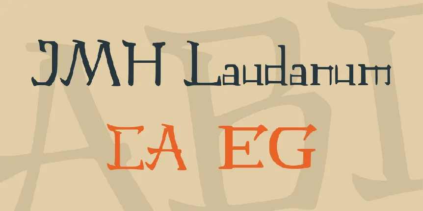 JMH Laudanum font