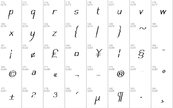 Mechanihan font