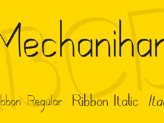 Mechanihan font