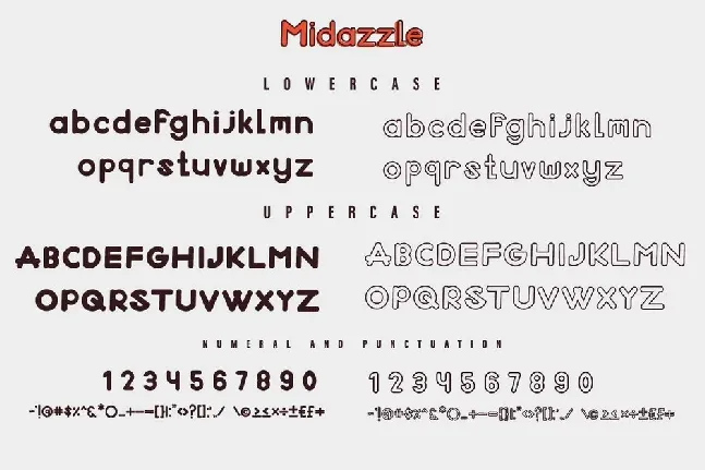 Midazzle Sans Serif font