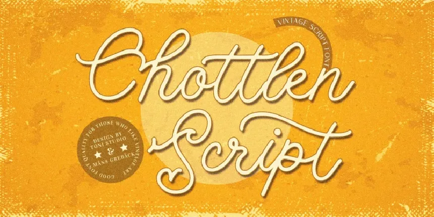 Chottlen Script font