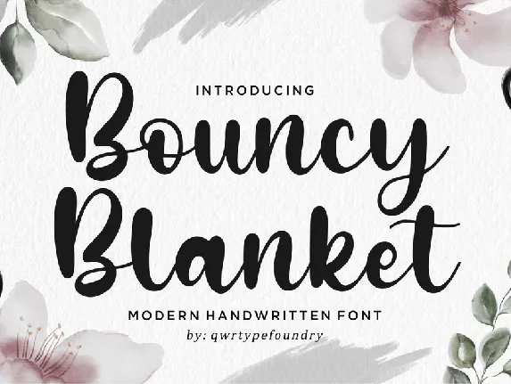 Bouncy Blanket font