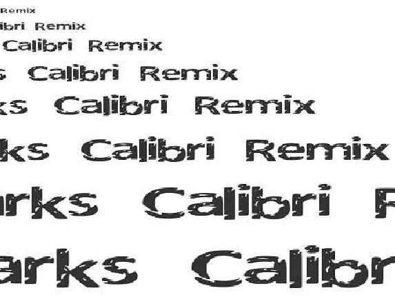 Darks Calibri Remix font