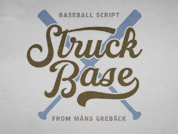 Struck Base font