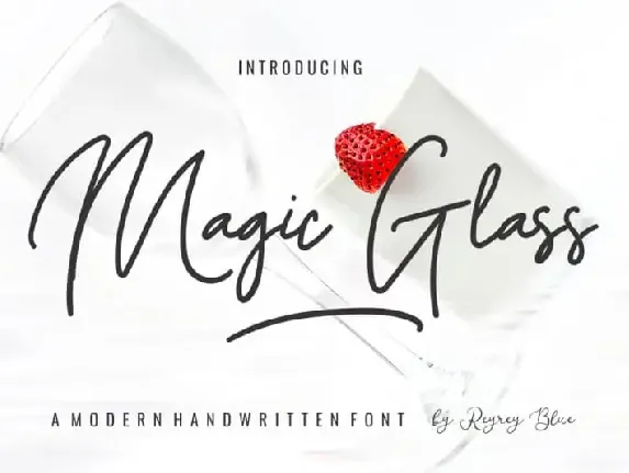 Magic Glass – Handwritten font