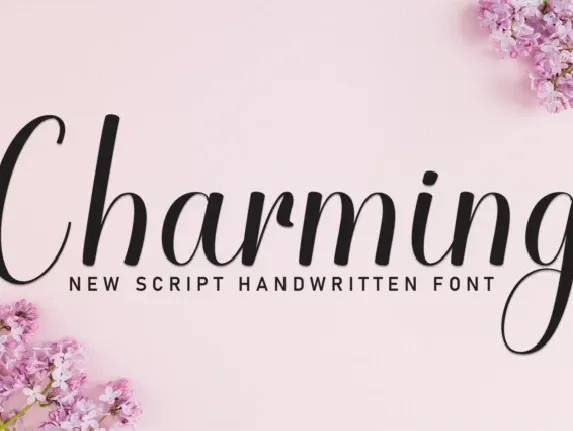 Charming Script Typeface font