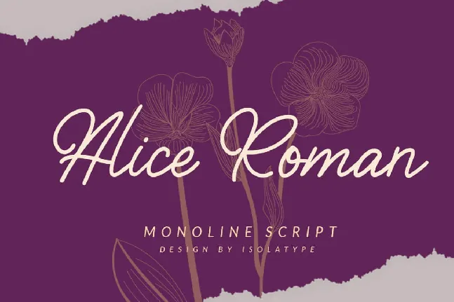 Alice Roman font