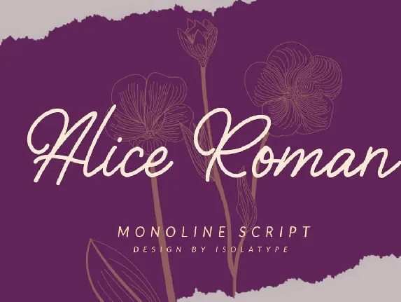 Alice Roman font