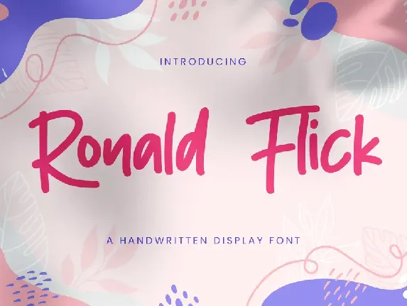 Ronald Flick font