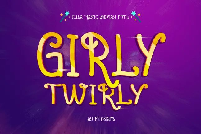 Girly-Twirly font