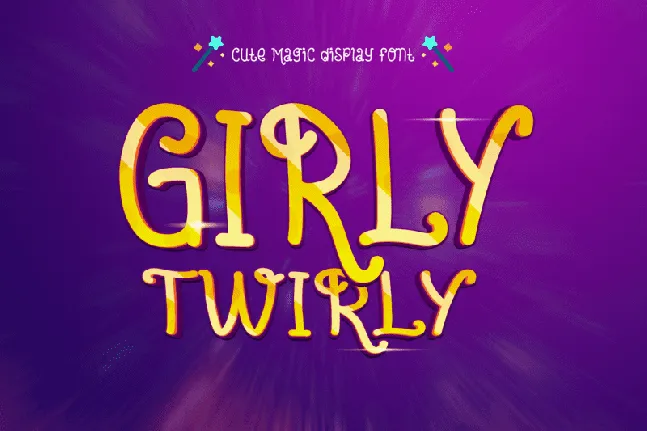 Girly-Twirly font