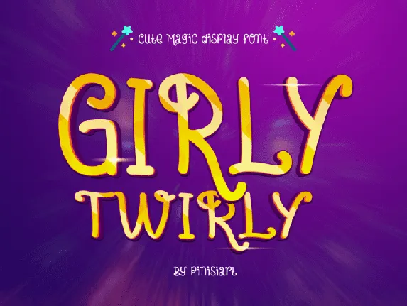 Girly-Twirly font