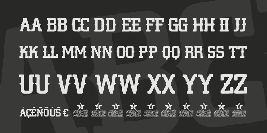 BEARDBONE PERSONAL USE font