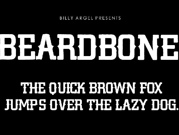 BEARDBONE PERSONAL USE font