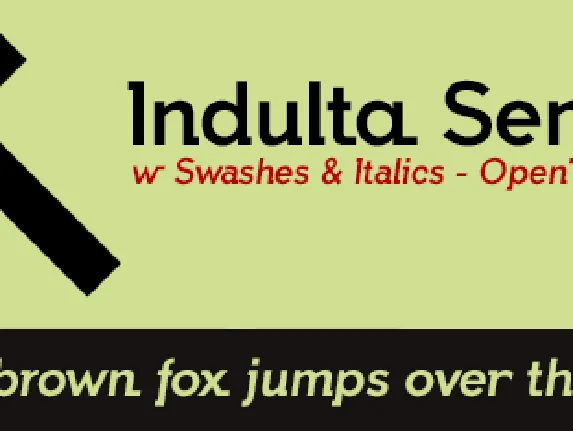 Indulta font