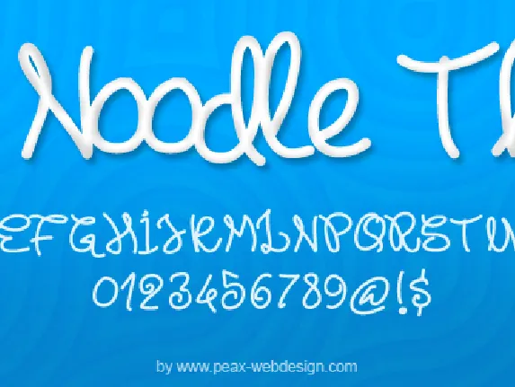 PWNoodleThing font