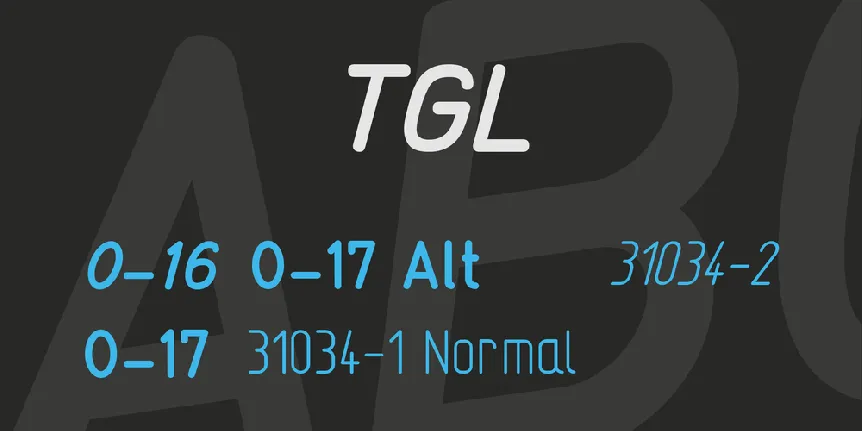 TGL font