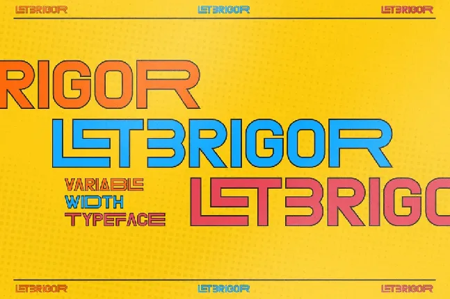 LETBRIGOR Typeface font