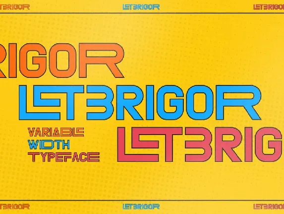 LETBRIGOR Typeface font