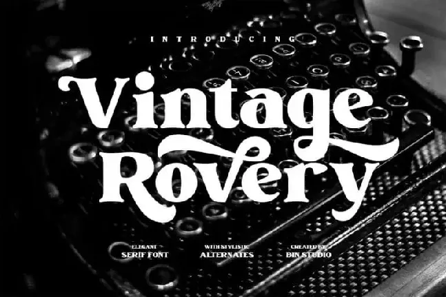 Vintage Rovery Serif font