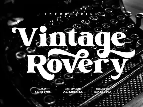 Vintage Rovery Serif font