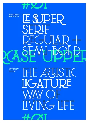 Le Super Serif font