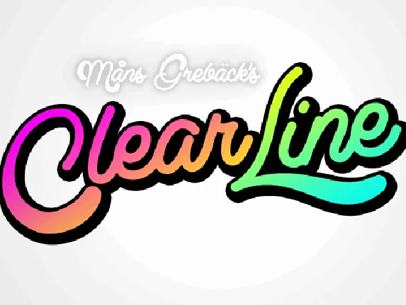 Clear Line font