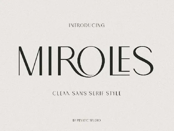 Miroles font