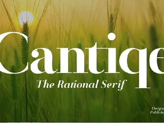 Cantiqe font