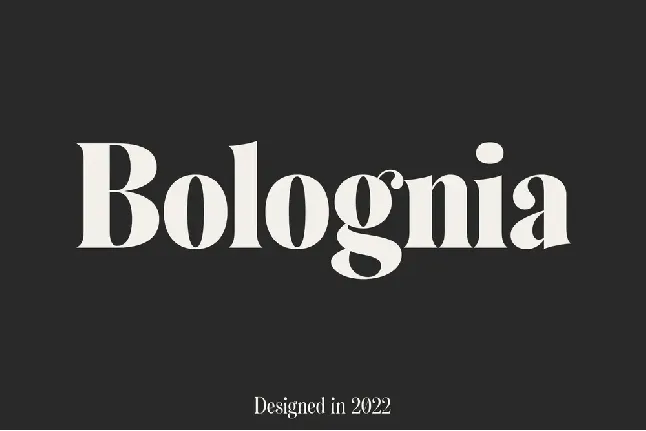 Bolognia Demo font