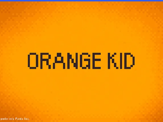 Orange Kid font