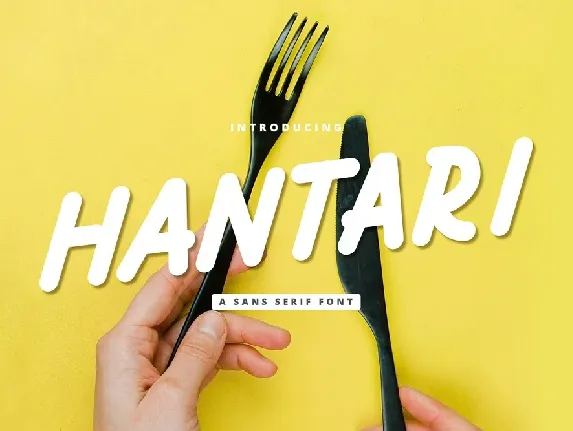 Hantari Sans Serif font