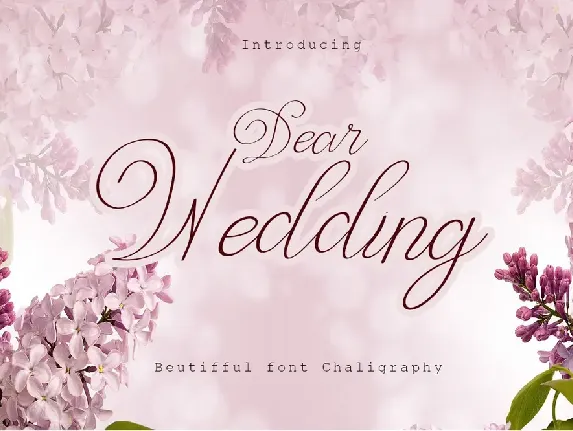 Dear Wedding Typeface font