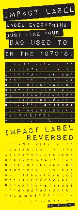 Impact Label Family font