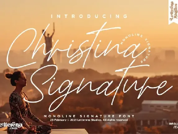 Christina Signature Script font