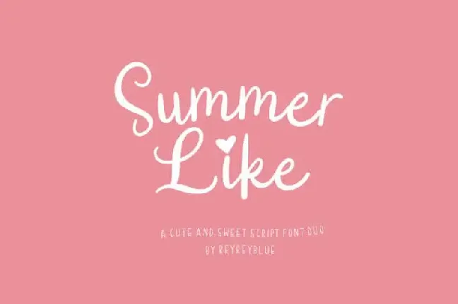 Summer Like Duo font