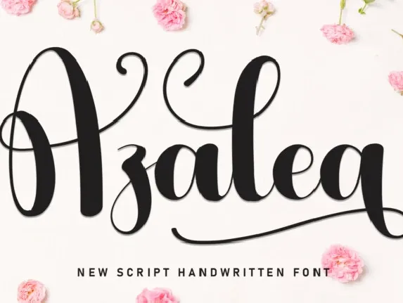 Azalea Script font