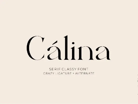 Calina font