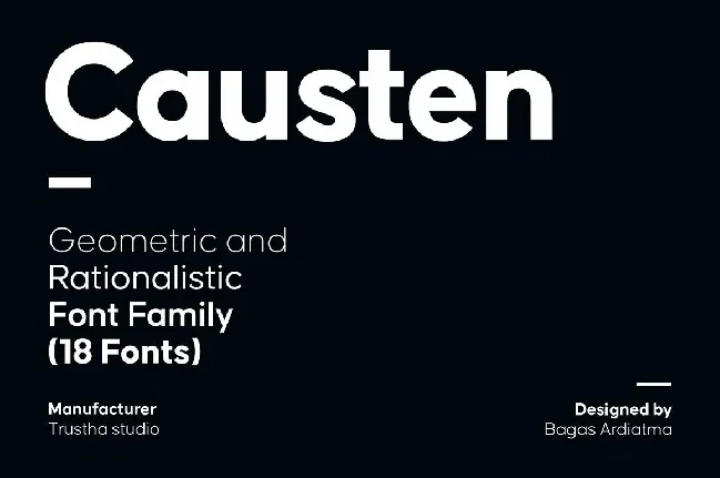 Causten font