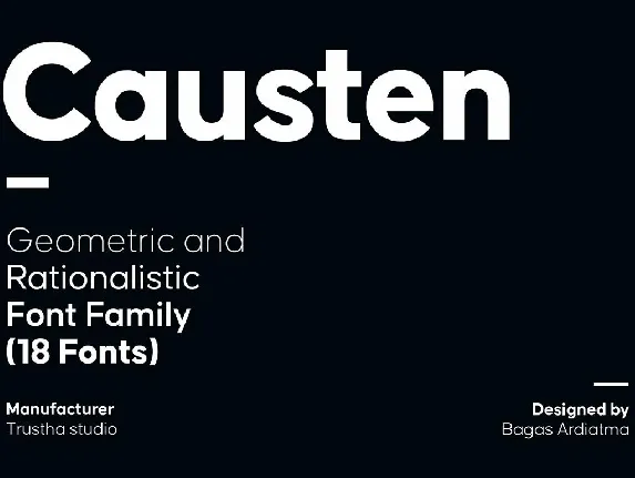 Causten font