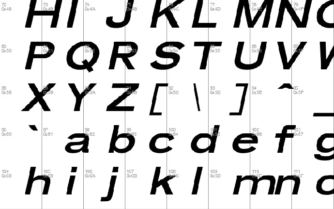 Dix-neuf font